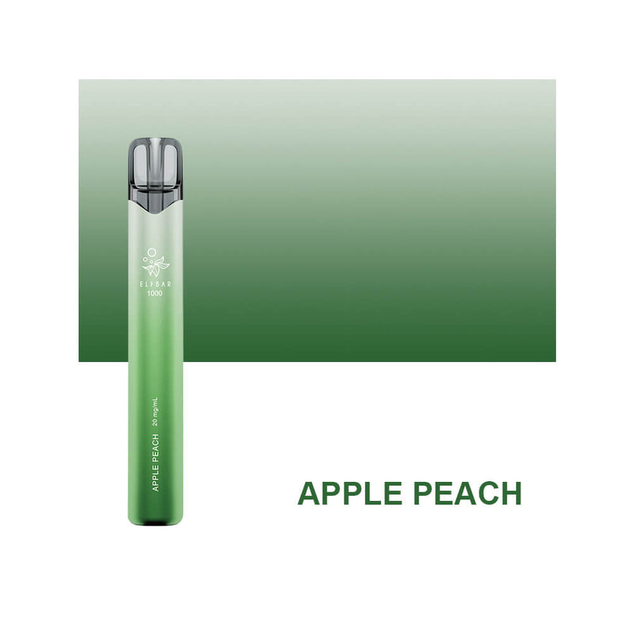 ELF Bar 6000 potahů jednorázová elektronická cigareta výborná příchuť hustý dým Praha Elf Bar Jednorázová Elektronická Cigareta ElfBar z eshopu ElfBars.cz Chutné příchutě hustý dým nejlepší vape Apple Peach Jablko Broskev
