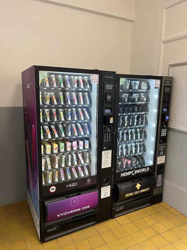 Elfbar Automaty Fyzické automaty s jednorázovými cigaretami elfbarscz