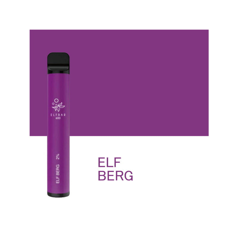 ELF Bar 600 potahů jednorázová elektronická cigareta výborná příchuť hustý dým Praha Modrá Malina LimonádaElf Bar Jednorázová Elektronická Cigareta ElfBar z eshopu ElfBars.cz Chutné příchutě hustý dým nejlepší vape ELFBERG